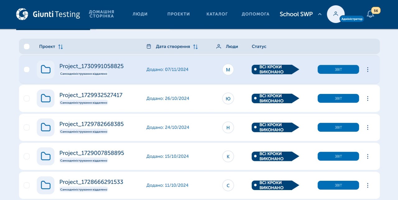 Ми реєструємо майбутнього абітурієнта на платформі